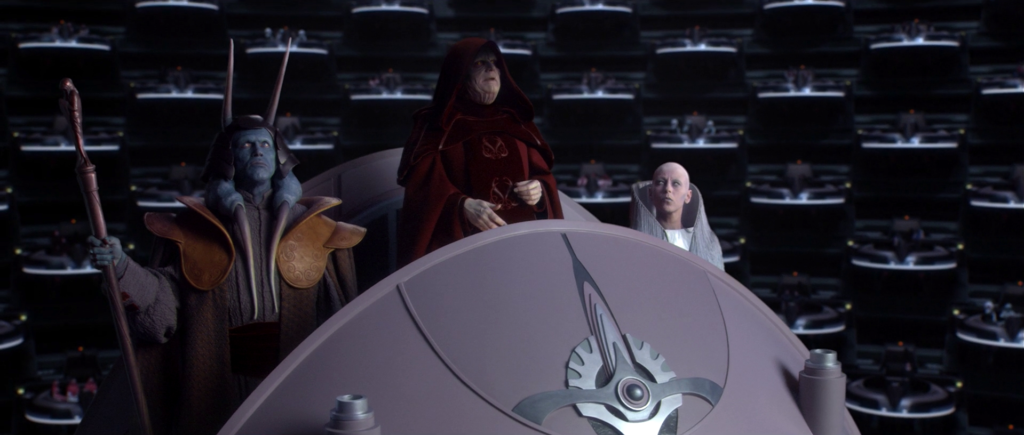 La proclamazione dell'Impero Galattico.Da: wookieepedia