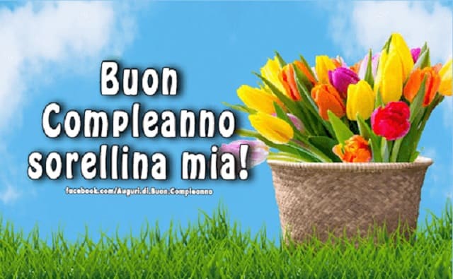 Buon compleanno sorellina mia!