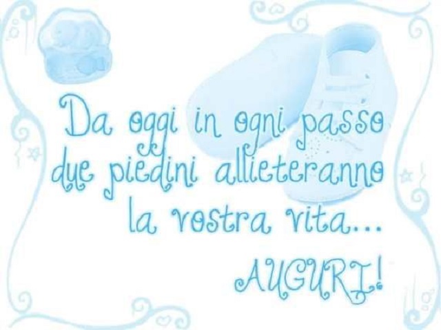 Da oggi in ogni passo due piedini allieteranno la vostra vita... AUGURI!
