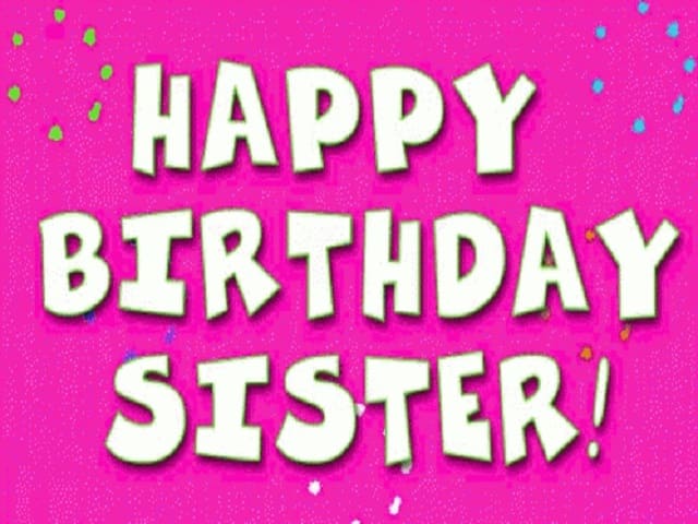 Happy birthday sister! (Buon compleanno sorella!)