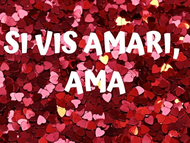 Si vis amari, ama (Se vuoi essere amato, ama - Seneca)