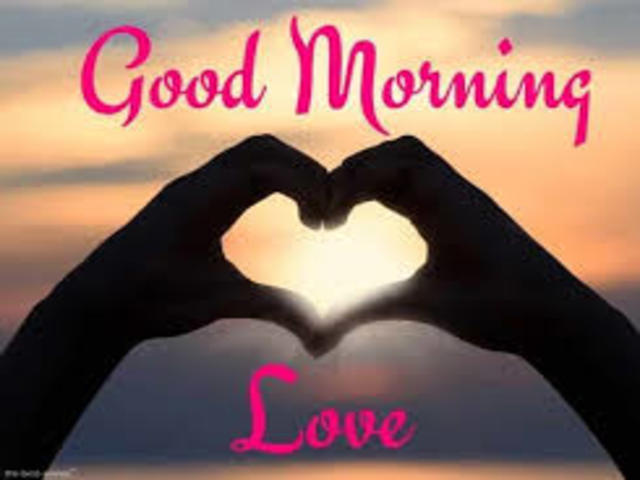 Good morning love (Buongiorno Amore).