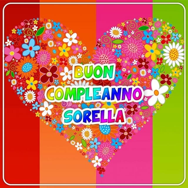 Buon compleanno sorella