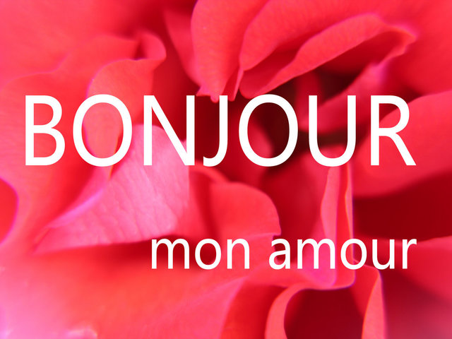 Bonjour mon amour (Buongiorno mio amore).
