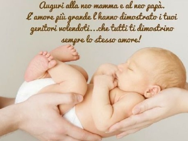Auguri alla neo mamma e al neo papà. L'amore più grande l'hanno dimostrato i tuoi genitori volendoti... che tutti ti dimostrino sempre lo stesso amore!
