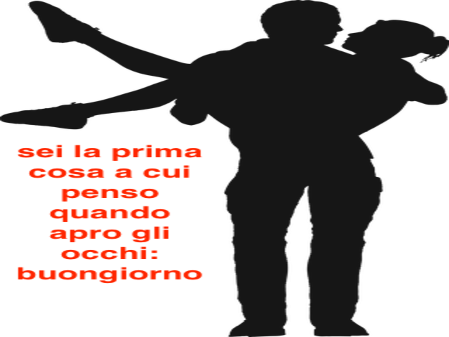 Sei la prima cosa a cui penso quando apro gli occhi: buongiorno