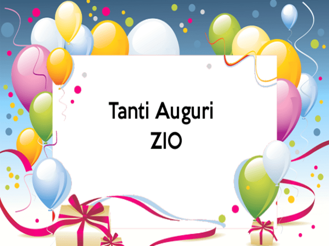 Tanti auguri zio
