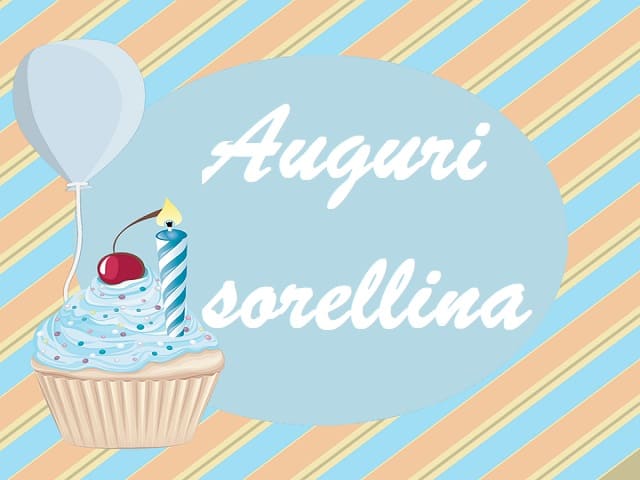 Auguri sorellina
