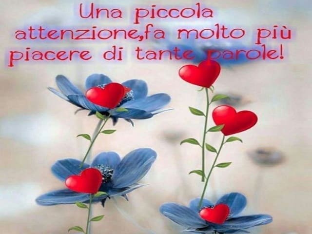 Una piccola attenzione fa molto più piacere di tante parole!