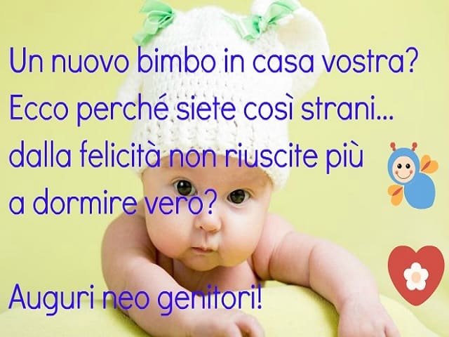 Un nuovo bimbo in casa vostra? Ecco perché siete così strani... dalla felicità non riuscite più a dormire vero? Auguri neo genitori!