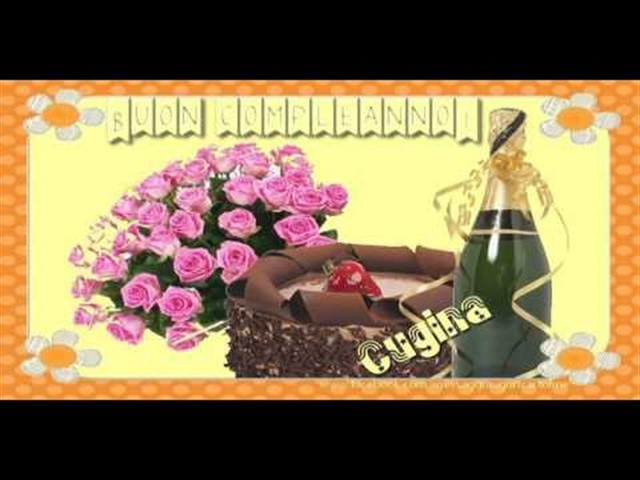 Buon compleanno cugina