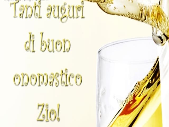Tanti auguri di buon onomastico zio!