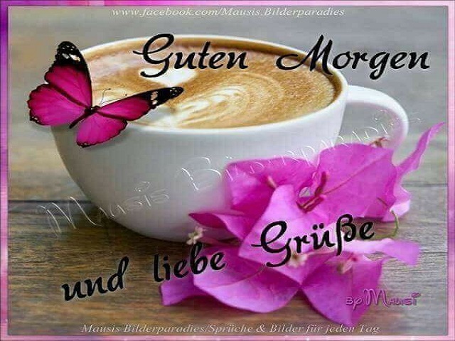 Guten Morgen und liebe Grusse (buon giorno e cari saluti)