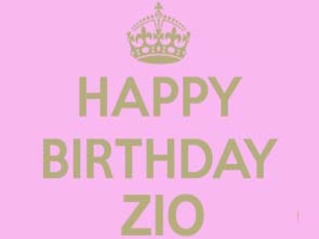 Happy Birthday Zio. (Buon compleanno zio)