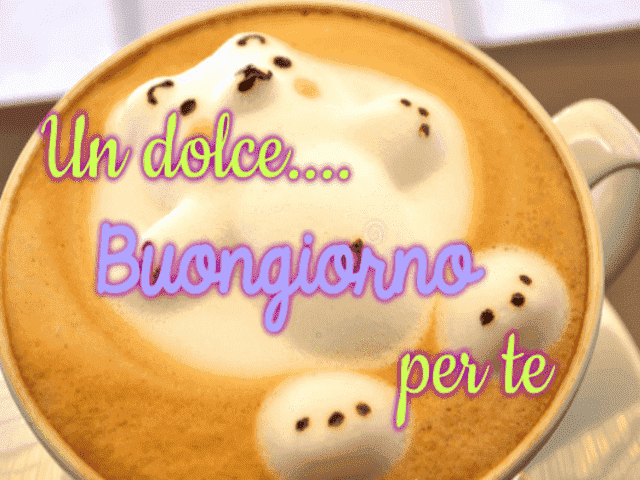 Un dolce buongiorno per te.