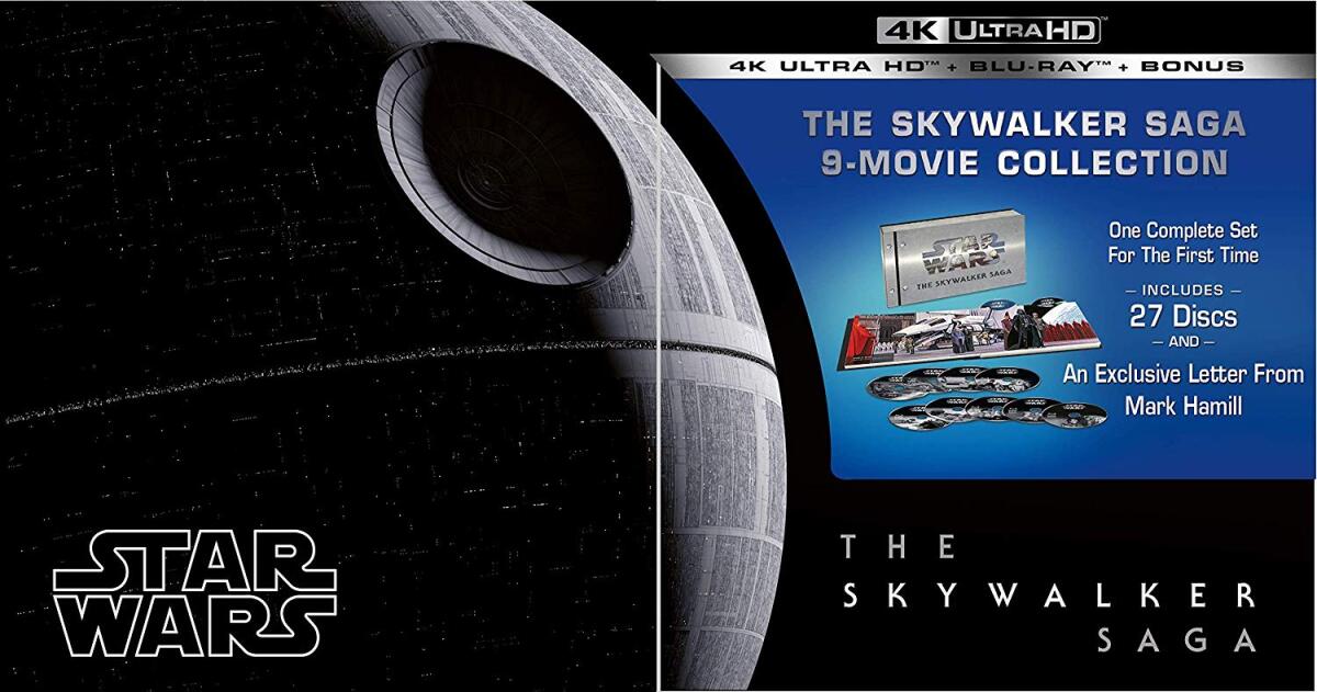 Disponibile su Amazon il cofanetto completo della Skywalker saga! - Copertina del cofanetto completo. 
Da: Amazon. co.jp