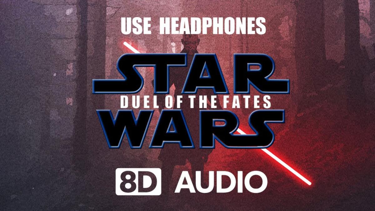 Musica 8D: la colonna sonora di Star Wars come non l'avete mai sentita! - Duel of the Fates in 8D.
Da: youtube