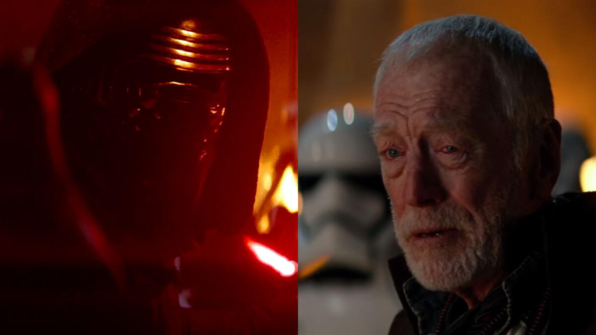 Morto l'attore Max von Sydow, Lor San Tekka in Star Wars - Lor San Tekka e Kylo Ren.
Da: inverse