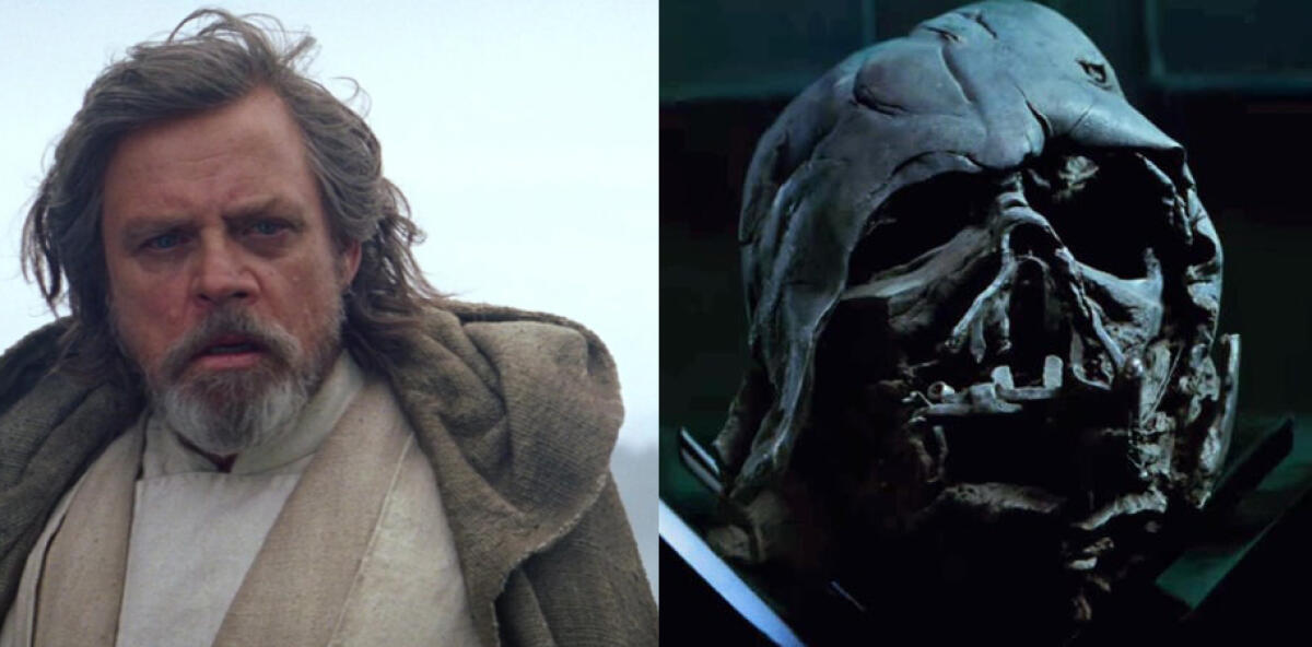 Episodio VII: mostrata un'inedita concept art di Luke con Darth Vader - Luke Skywalker e l'elmo distrutto di Darth Vader
