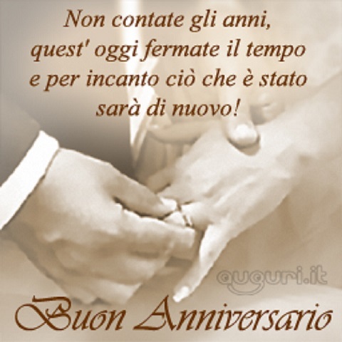 Non contate gli anni, quest'oggi fermate il tempo e per incanto ciò che è stato sarà di nuovo!
