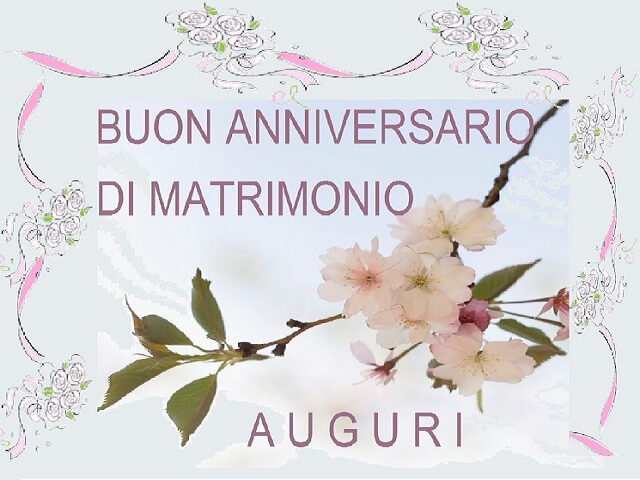 Buon anniversario di matrimonio Auguri