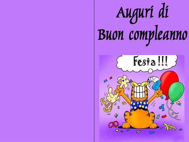 Auguri di buon compleanno