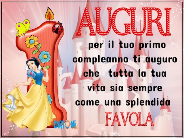 Auguri per il tuo compleanno. Ti auguro che tutta la tua vita sia sempre come una splendida favola