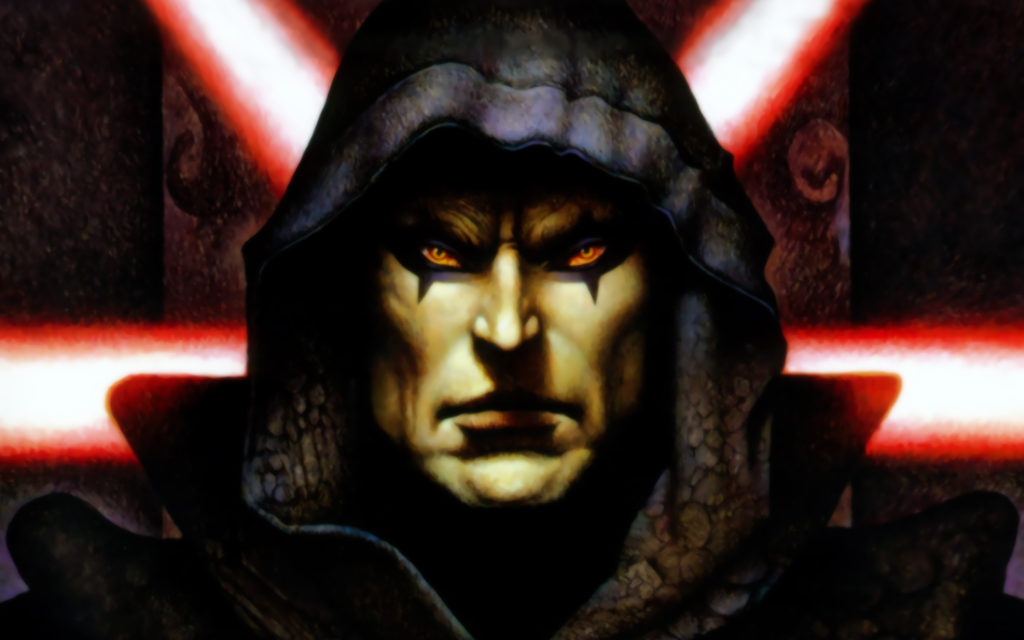 Darth Bane sulla copertina del romanzo Legends "Il sentiero della distruzione".