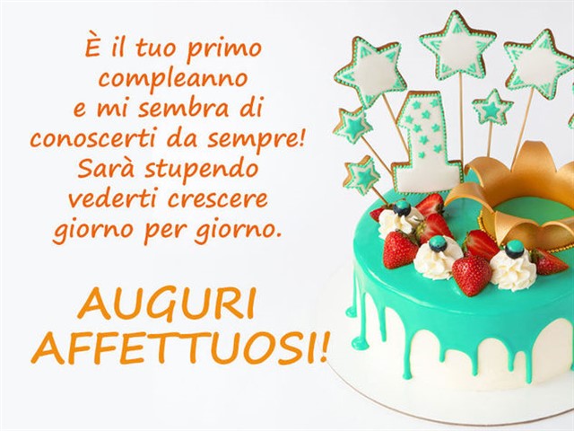 È il tuo primo compleanno e mi sembra di conoscerti da sempre! Sarà stupendo vederti crescere giorno per giorno. Auguri affettuosi!