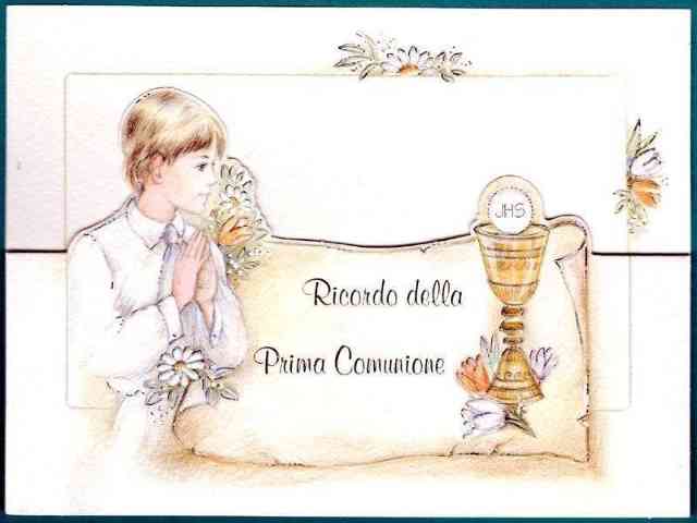 Ricordo della Prima Comunione.