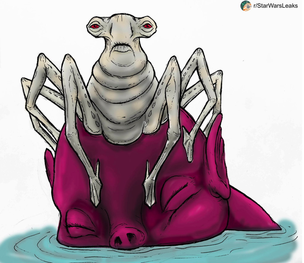 Artwork della creatura chiamata oracolo.Fonte: Reddit