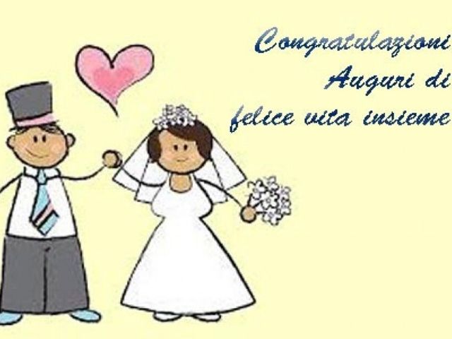 Congratulazioni, auguri di felice vita insieme