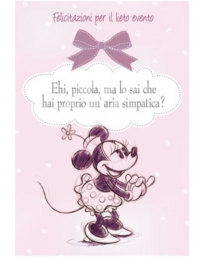 Felicitazioni per il lieto evento. Ehi, piccola, ma lo sai che hai proprio un'aria simpatica?
