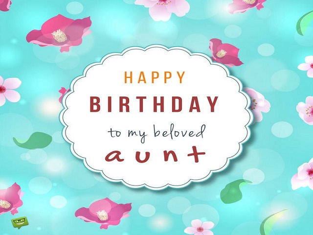Buon compleanno alla mia amata zia