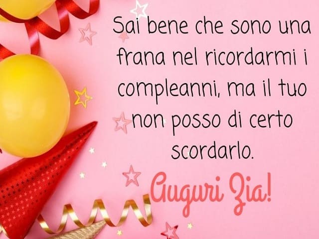 Sai bene che sono una frana nel ricordarmi i compleanni, ma il tuo non posso di certo scordarlo. Auguri zia!