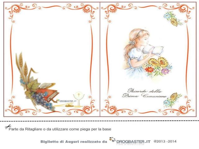 Ricordo della Prima Comunione.