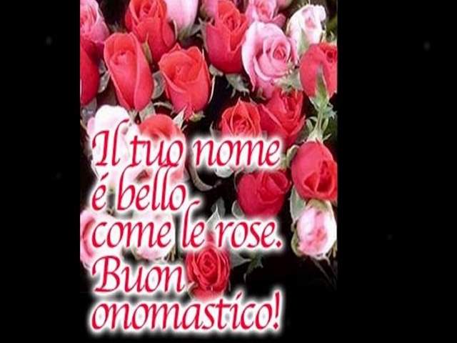 Il tuo nome è bello come le rose. Buon onomastico!