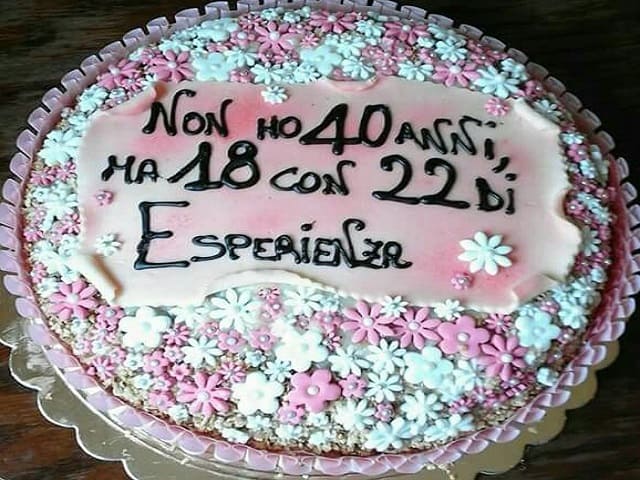 Non ho 40 anni, ma 18 con 22 di esperienza.