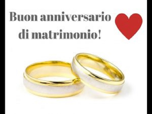 Buon anniversario di matrimonio!