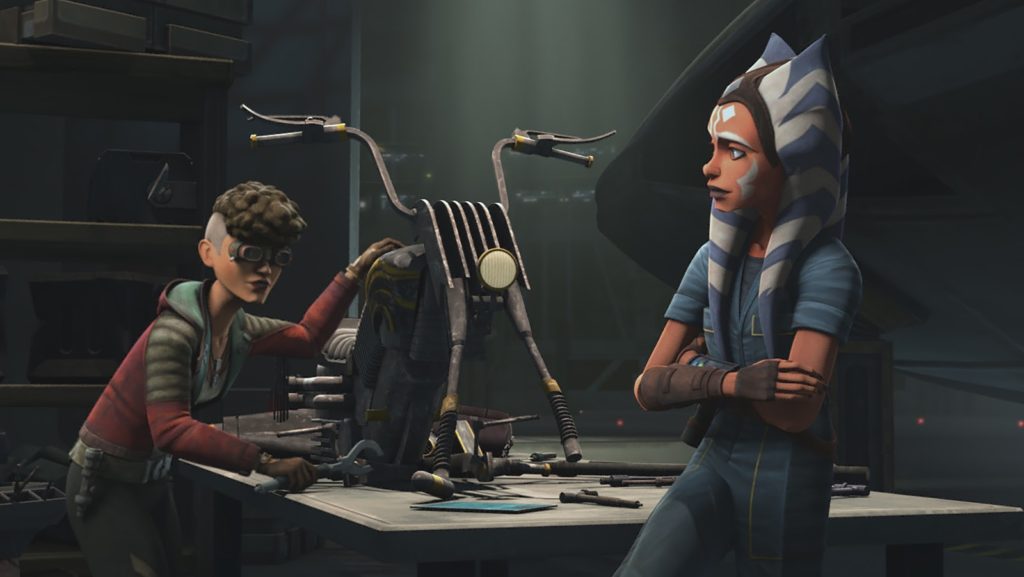 Ahsoka e Trace.Fonte: Laughing Place