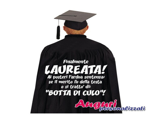 Finalmente laurea! Ai posteri l’ardua sentenza: se il merito fu della testa o si tratta di BOTTA DI CULO!