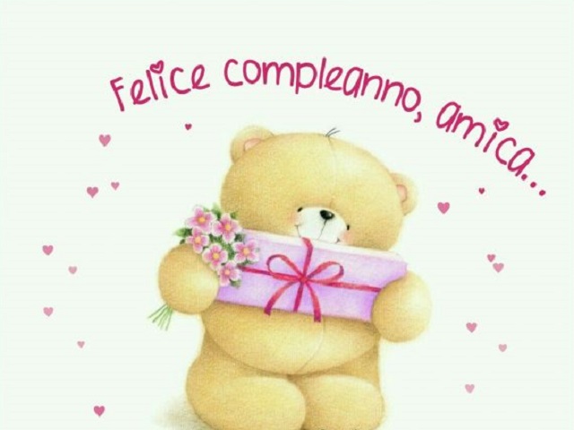 Felice compleanno, amica...