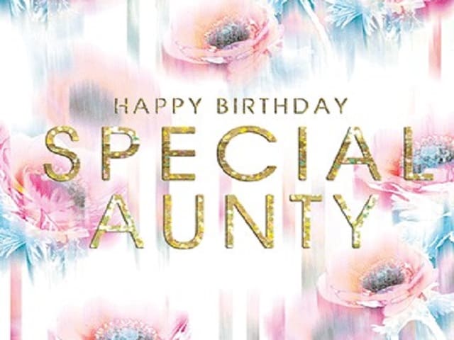 Buon compleanno zia speciale!