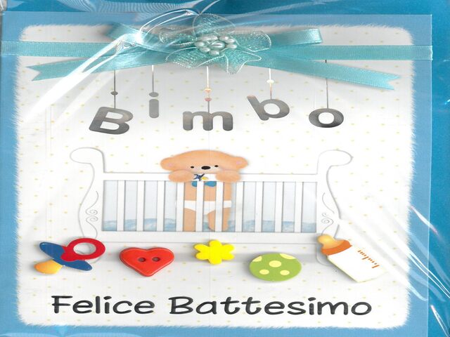 Bimbo, felice battesimo