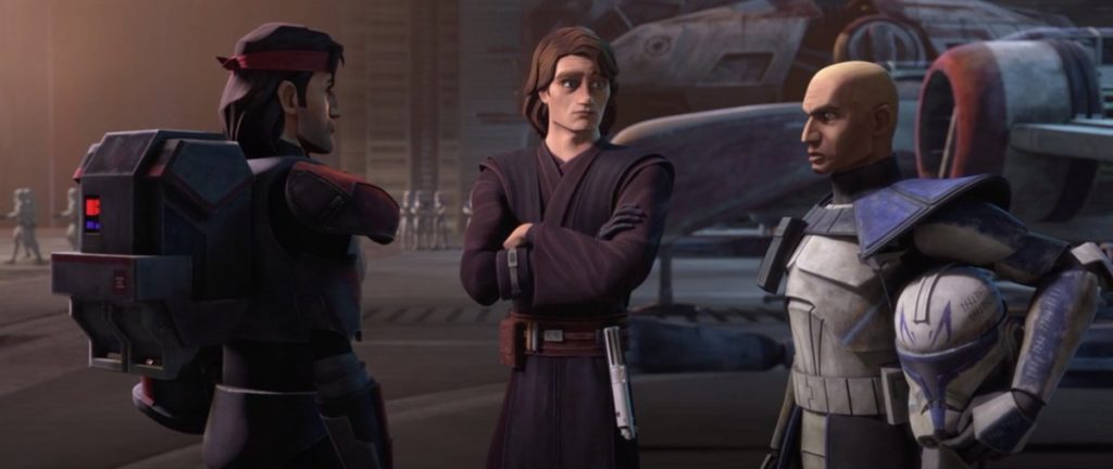Anakin, Rex e il capitano della Bad Batch.Fonte: Twitter