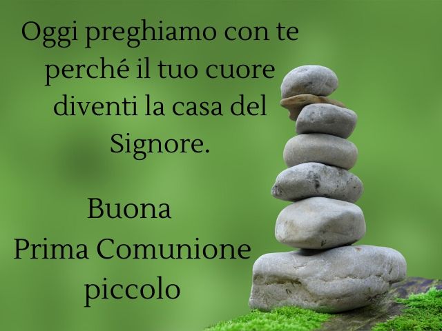 Oggi preghiamo con te perché il tuo cuore diventi la casa del signore.Buona Prima Comunione piccolo.