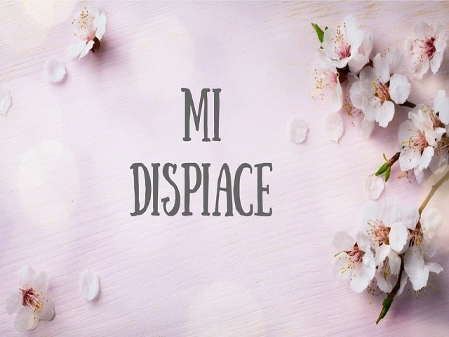 Mi dispiace.