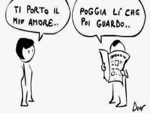 Ti porto il mio amore...Poggia lì che poi guardo..