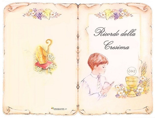 Ricordo della Cresima.