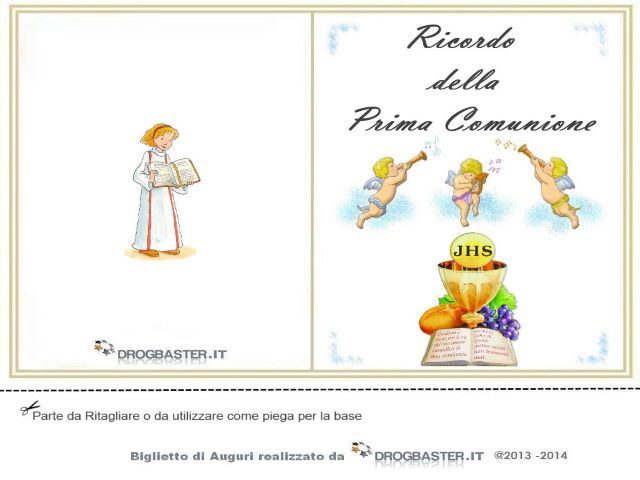 Ricordo della Prima Comunione.